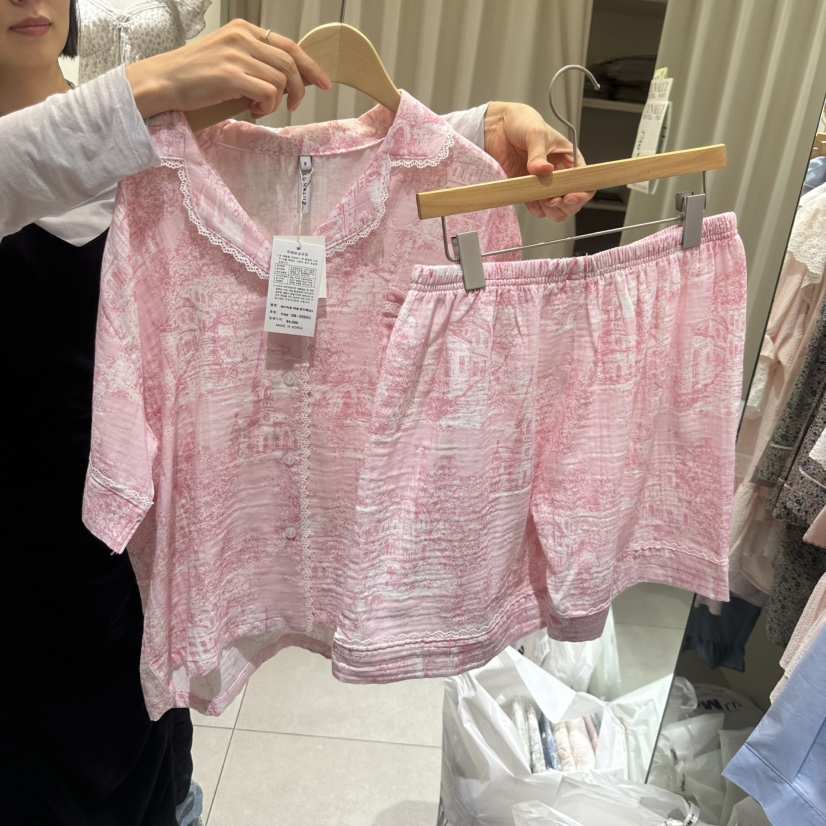 LUNALUZ-L韓國直郵女士新款26夏季休閑26春夏推薦睡衣套裝LUNALUZ睡衣