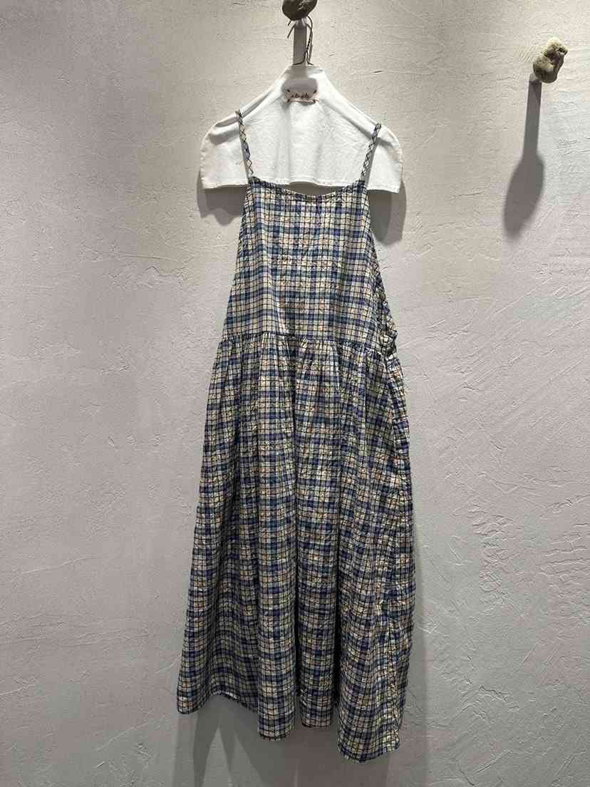 AT NOTE東大門實拍韓國女士新品26春夏熱賣連衣裙格子緞AT NOTE連衣裙