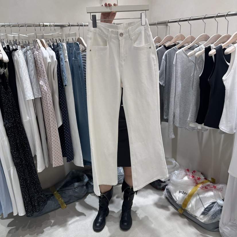 Color B韓國東大門代購女裝新品人氣職業26春夏牛仔褲小號Color B牛仔褲