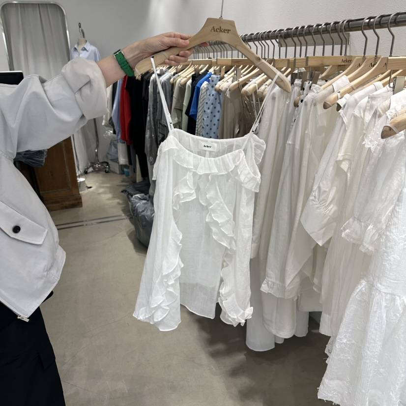 ACKER韓國直郵女士新款時尚休閑職業推薦26夏季吊帶背心絲帶ACKER吊帶/背心