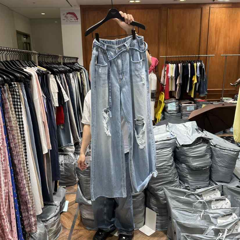 GARMENT-P韓國直郵女裝新款時尚人氣職業26夏季牛仔褲復古GARMENT牛仔褲