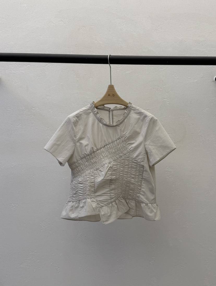 AUTUMN BEIGE-Q韓國代購女裝新品推薦熱賣26夏季襯衫蕾絲衫A.b/AUTUMN BEIGE襯衫/蕾絲衫