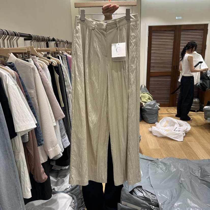 GILLI東大門實拍韓國女裝新品時尚職業熱賣26春夏人氣休閑褲GILLI休閑褲