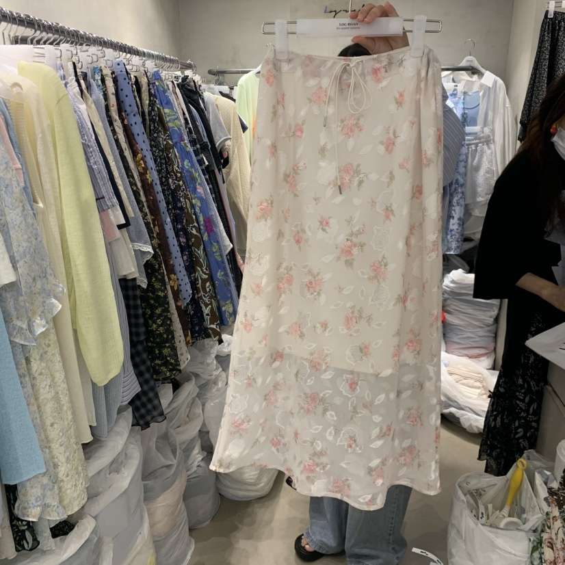 LOGROAD韓國東大門直郵女裝新品26春夏熱賣人氣休閑推薦長裙LOG ROAD長裙