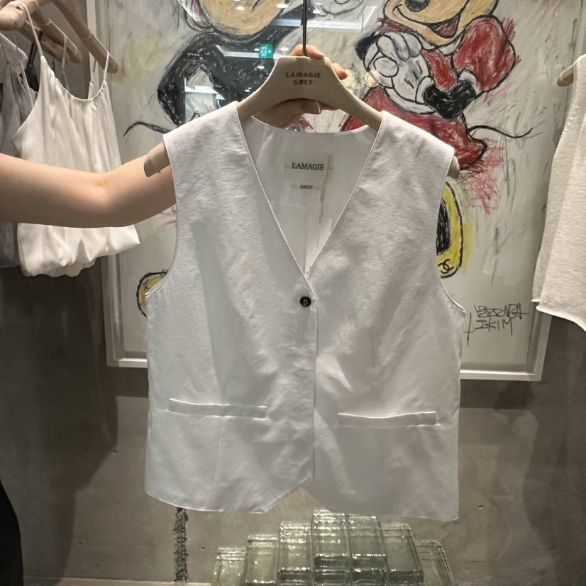 LAMAGIEPIE/LAMAGIE GREY韓國直郵實拍女裝新品人氣馬甲LAMAGIEPIE/LAMAGIE GREY馬甲