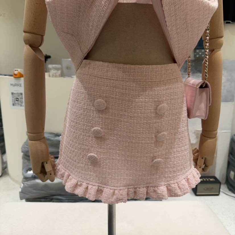 MARKE-P韓國代購女士新款職業推薦休閑時尚26春夏裙褲粗花呢MARKE-P裙褲