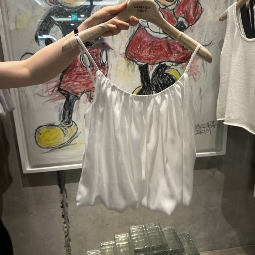 LAMAGIEPIE/LAMAGIE GREY韓國直郵女裝新款熱賣吊帶背心亞麻燈籠LAMAGIEPIE/LAMAGIE GREY吊帶/背心