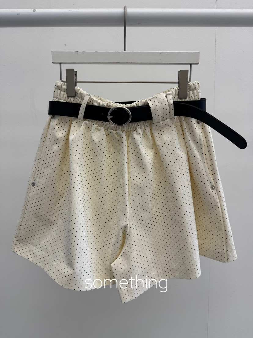 SOMETHING-L/FANCY東大門實拍韓國女裝新品職業短褲不含腰帶SOMETHING-L/FANCY短褲