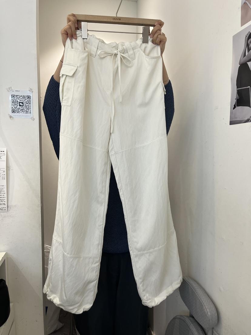 OUVIR韓國代購女士新品職業推薦熱賣時尚休閑褲不對稱工裝O.V.R/OUVIR休閑褲