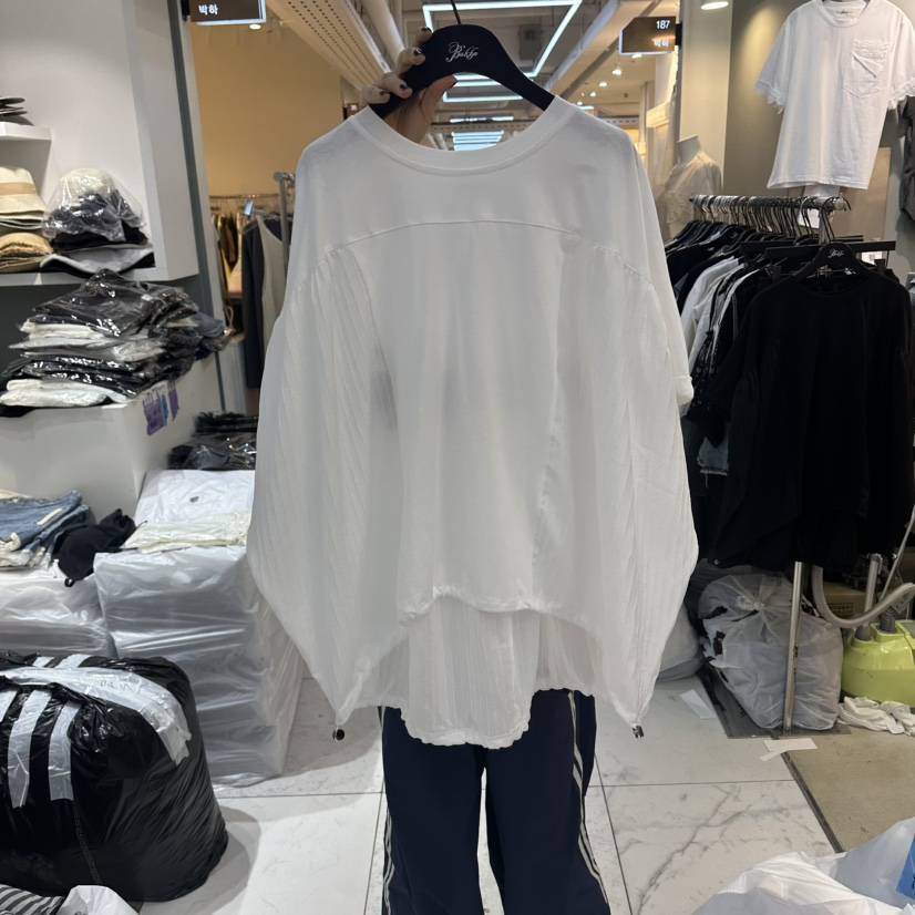 空韓國直郵實拍女士新品推薦熱賣人氣時尚職業26夏季26春夏T恤BAKHAT恤
