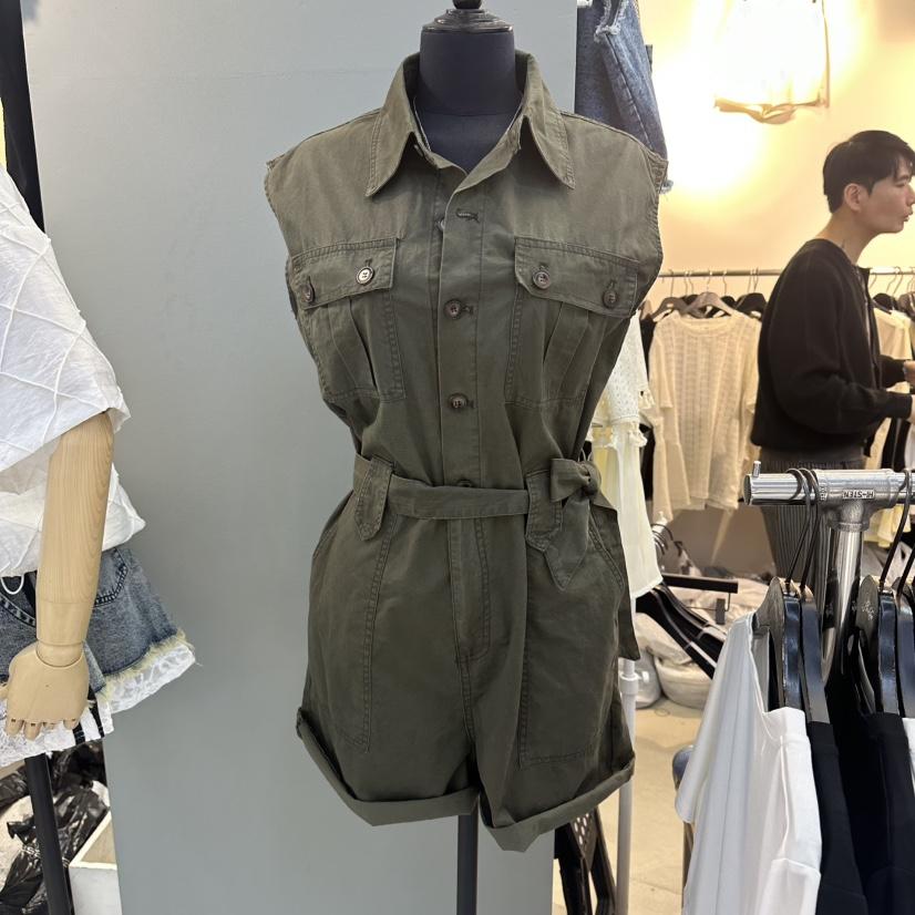 空韓國東大門代購女士新品職業休閑人氣推薦連體褲含腰帶BAKHA連體褲