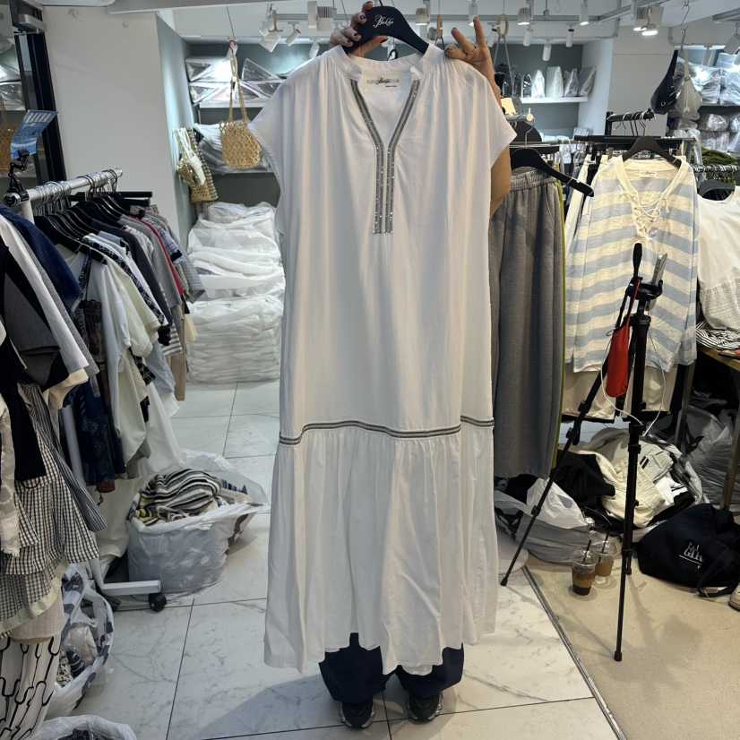 空韓國直郵實拍女士新品26夏季推薦時尚職業連衣裙蕾絲長款BAKHA連衣裙