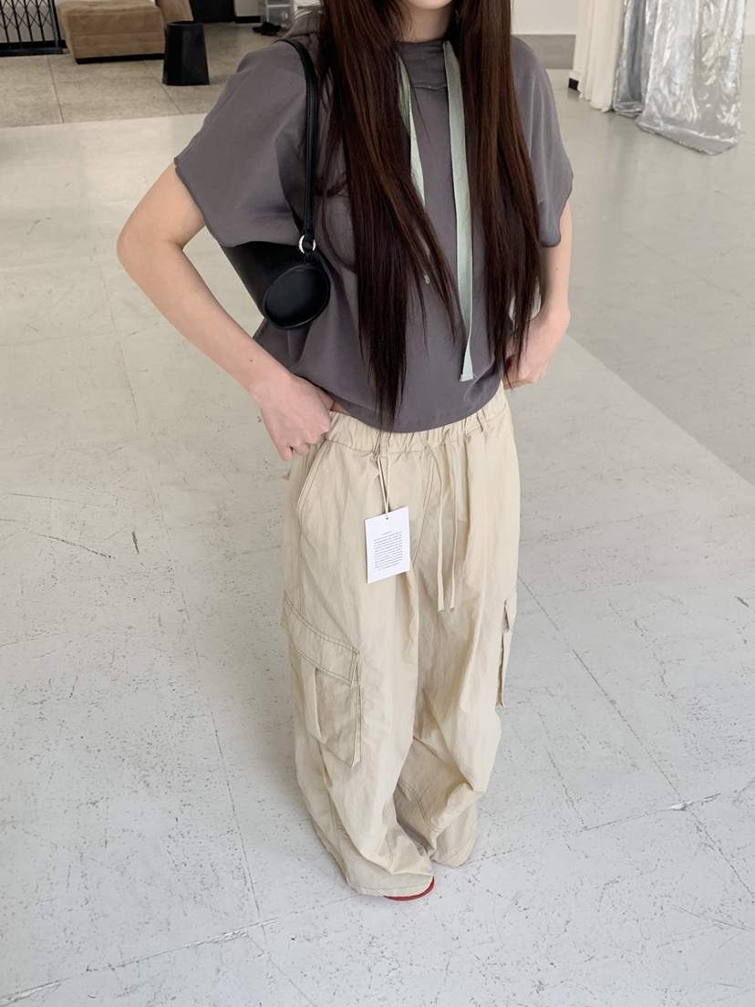 LOGARDEN韓國直郵女士新品人氣熱賣職業26春夏推薦T恤撞色LO GARDENT恤