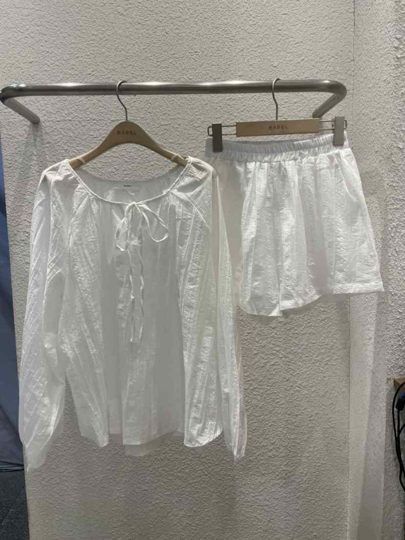 BABEL韓國東大門直郵女裝新款休閑熱賣26夏季套裝套裝蕾絲BABEL套裝