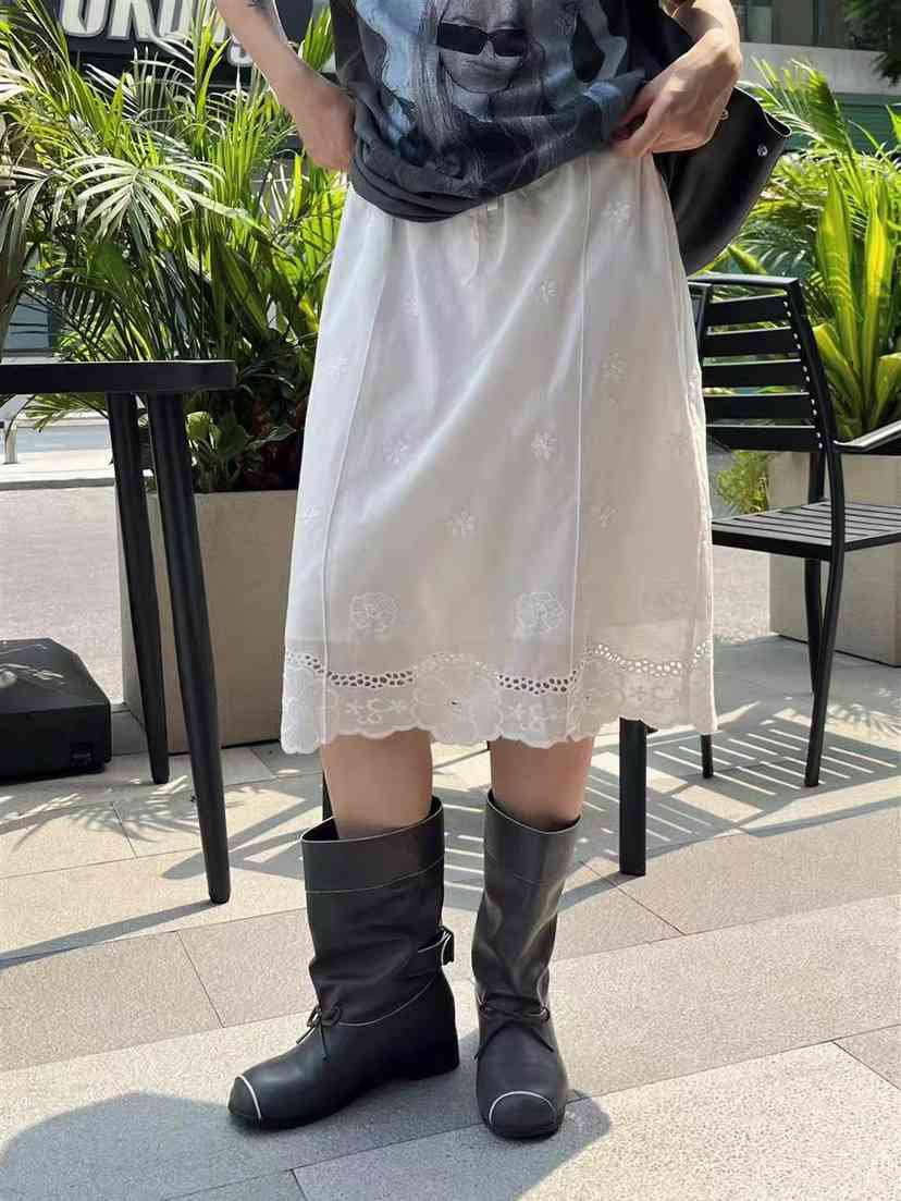 T STOR-티스토리-OT東大門實拍韓國女士新款26夏季半身裙中短裙刺繡T STOR-2件起半身裙/中短裙