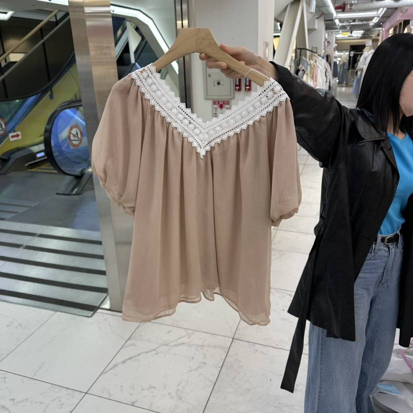 FLYFLY/LULULALLA/LIVE韓國直郵女裝新品職業襯衫蕾絲衫FLYFLY/LULULALLA/LIVE襯衫/蕾絲衫