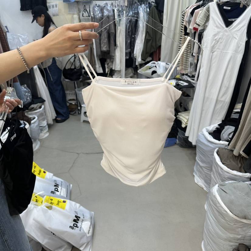 BILLION-L韓國直郵女士新款26夏季26春夏推薦吊帶背心褶皺BILLION-L吊帶/背心