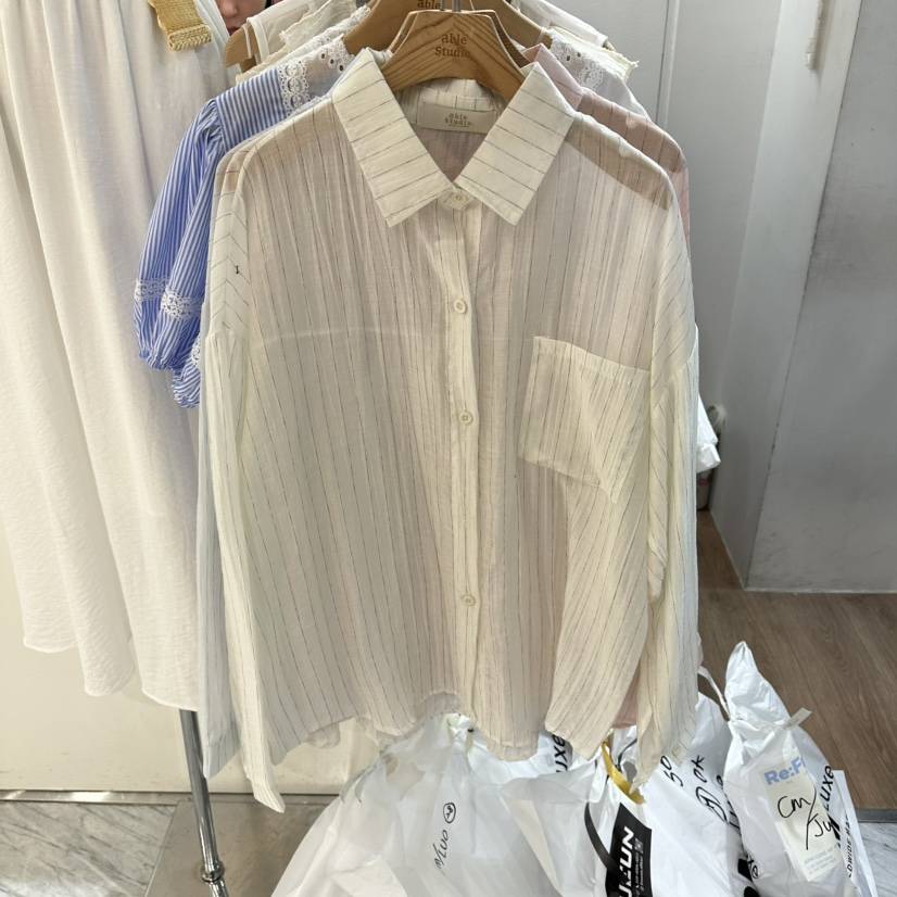 ABLESTUDIO韓國直郵實拍女裝新品推薦26夏季時尚襯衫蕾絲衫ABLESTUDIO襯衫/蕾絲衫