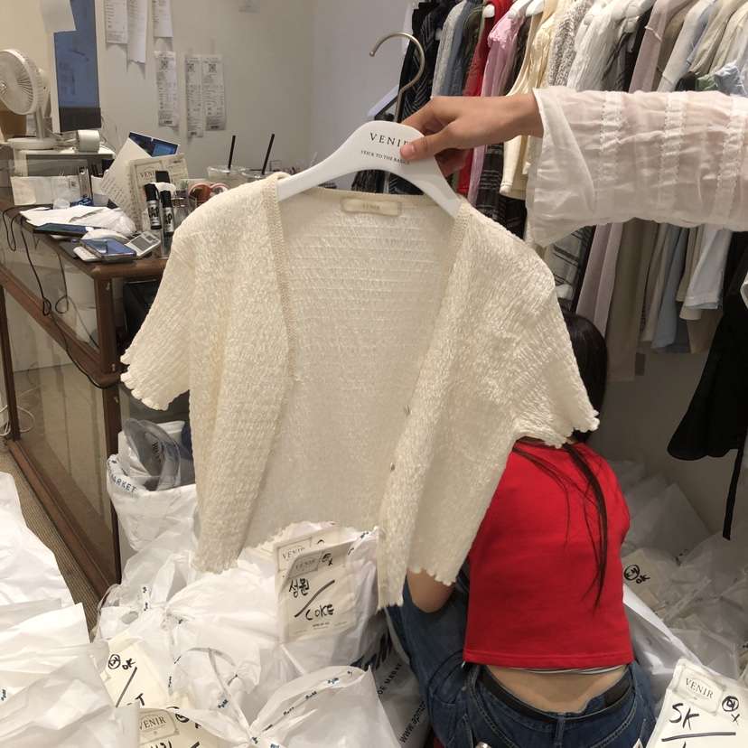 VENIR-a韓國代購女裝新品26春夏休閑職業人氣推薦26夏季開衫VENIR-a開衫