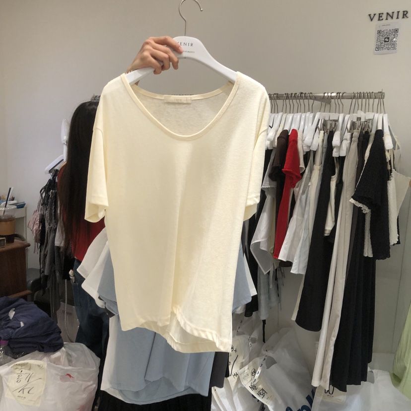 VENIR-a韓國直郵實拍女裝新品休閑時尚人氣推薦26春夏T恤VENIR-aT恤