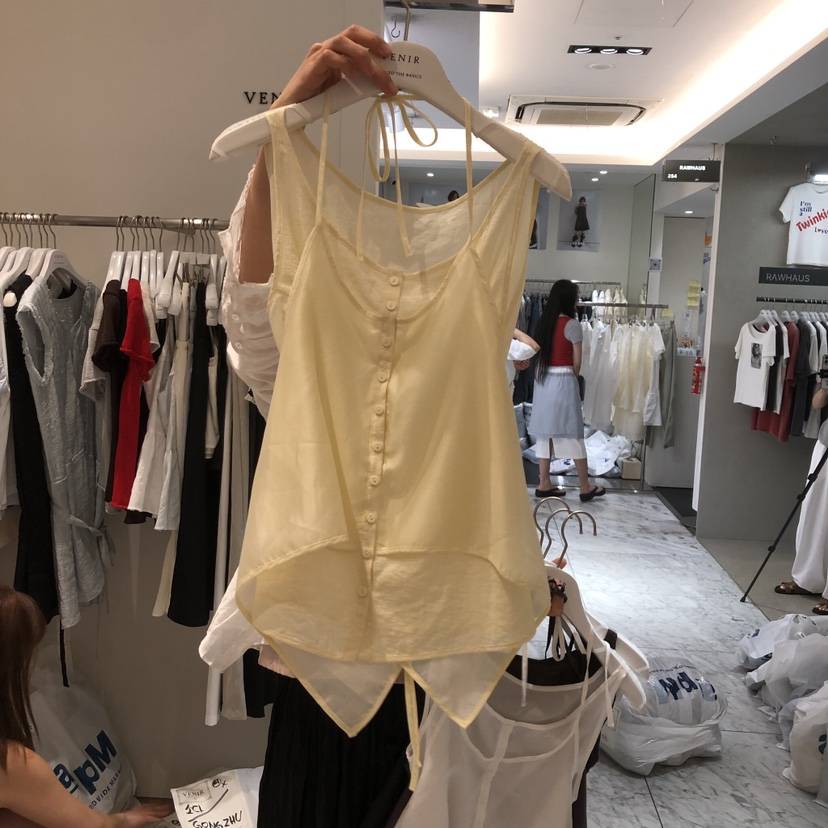 VENIR-a韓國東大門直郵女士新款時尚人氣吊帶背心假兩件VENIR-a吊帶/背心