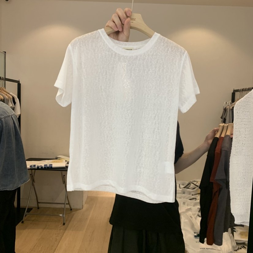 LA MAGIE FEMME韓國東大門代購女士新品職業熱賣T恤天絲Lamagie FemmeT恤