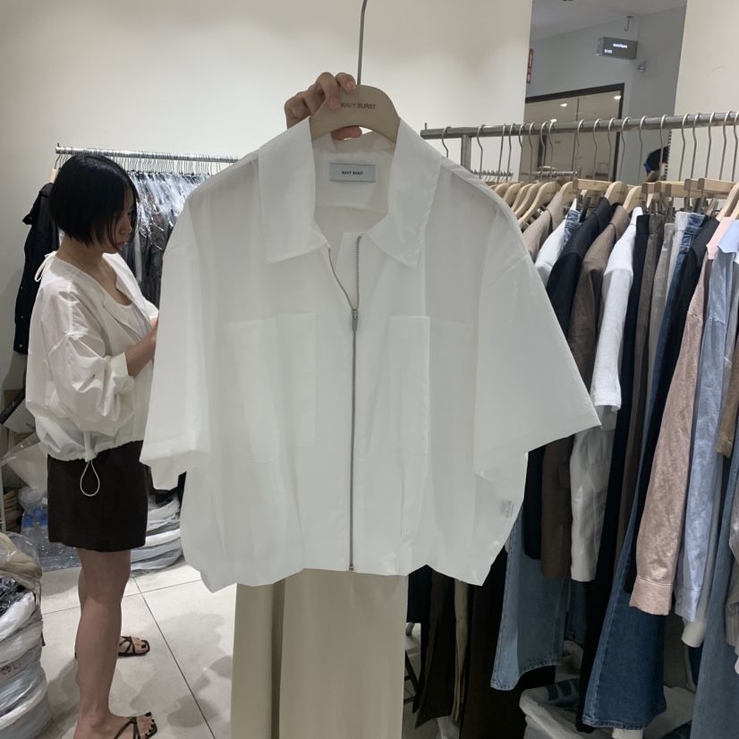 NAVYBURST韓國代購女士新品熱賣時尚人氣推薦26夏季夾克拉鏈NAVY BURST夾克