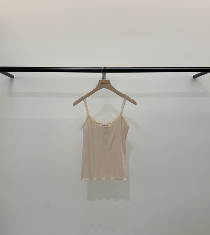 LA CREME韓國東大門直郵女士新品熱賣人氣26夏季吊帶背心蕾絲LA CREME吊帶/背心