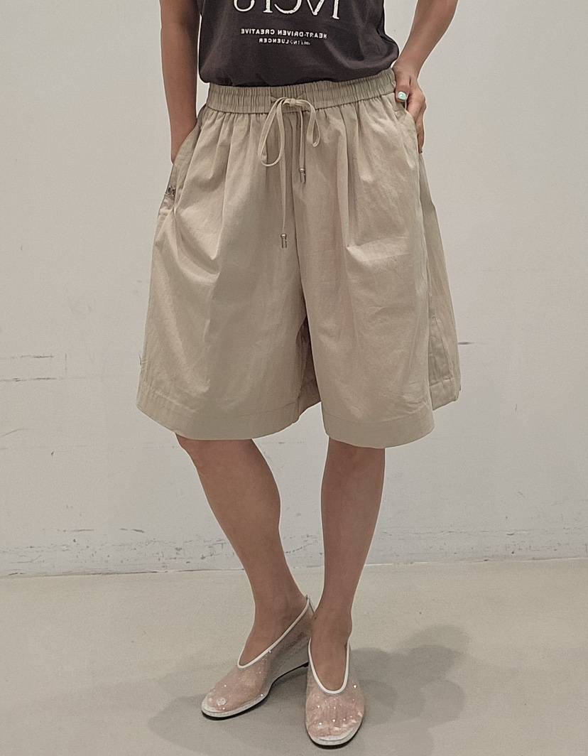 NEOUL韓國東大門直郵女裝新品人氣熱賣時尚26春夏推薦短褲NEOUL/ahin雙領標簽短褲