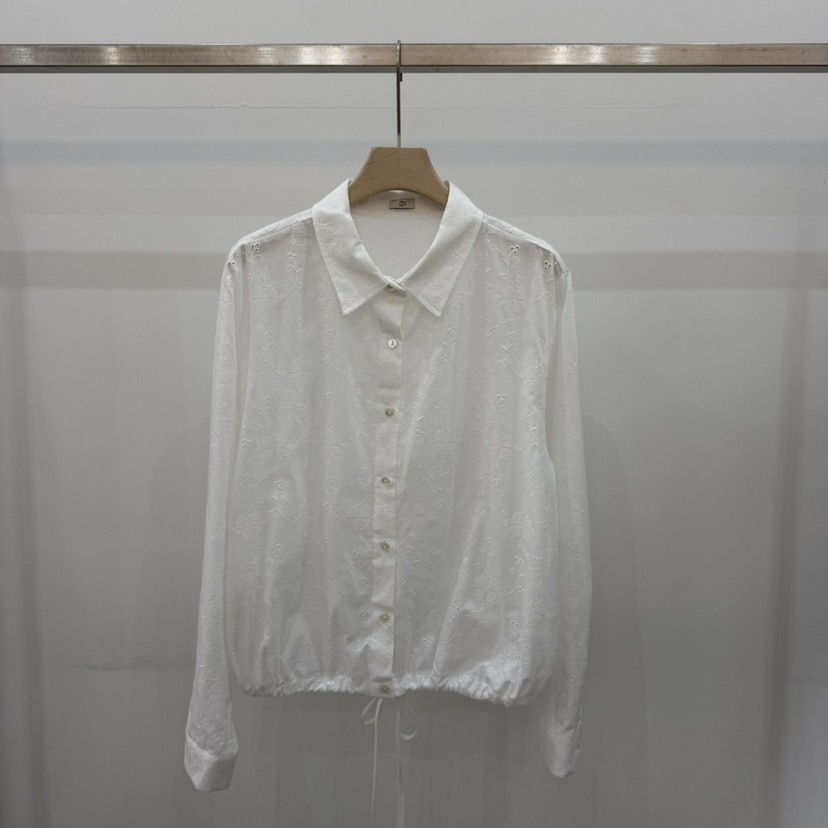 THE EYL韓國直郵女士新品26夏季熱賣推薦襯衫蕾絲衫刺繡THE EYL襯衫/蕾絲衫