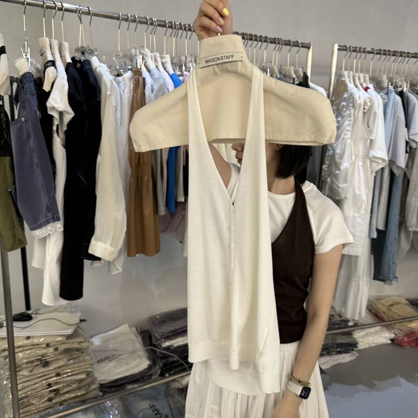 DOUBLE STANDARD/LE SMOKING/MAISONSTAFF韓國直郵女裝新款熱賣吊帶背心不含內搭無袖MAISONSTAFF吊帶/背心