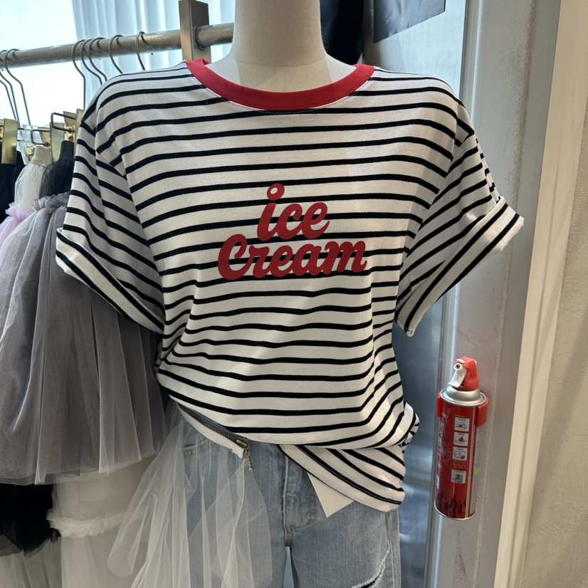 CHEAP-CHIC韓國代購女裝新品26夏季職業熱賣時尚26春夏T恤CHEAP-CHIC/CHARLES THE SECONDT恤