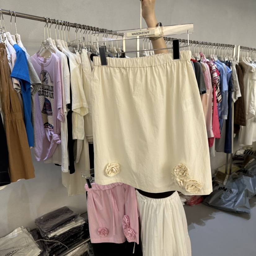 DOUBLE STANDARD/LE SMOKING/MAISONSTAFF韓國代購女士新品26春夏短裙MAISONSTAFF短裙