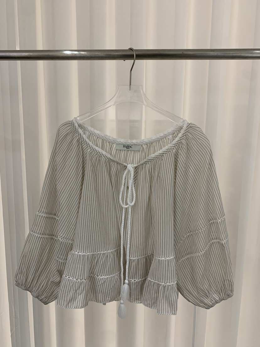FABRIC韓國直郵女士新款休閑時尚職業推薦26夏季襯衫蕾絲衫FABRIC襯衫/蕾絲衫