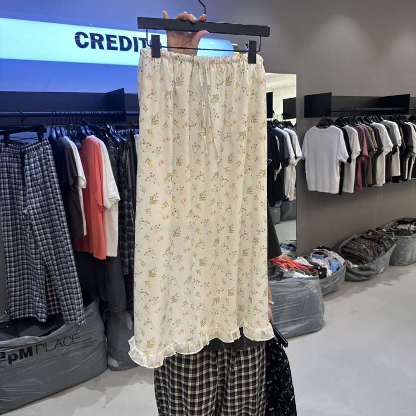 CREDITO韓國東大門直郵女士新品26夏季時尚職業推薦26春夏長裙CREDITO長裙