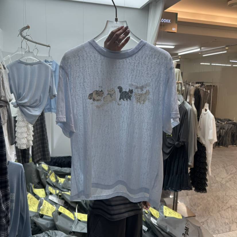 LOOKK/MIMME韓國東大門代購女士新品26夏季時尚26春夏T恤LOOKK/MIMMET恤