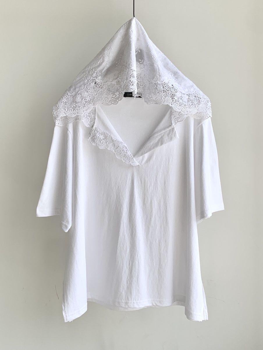DAVICHI/D.SECOND韓國東大門代購女士新品26夏季T恤蕾絲DAVICHI/D.SECONDT恤