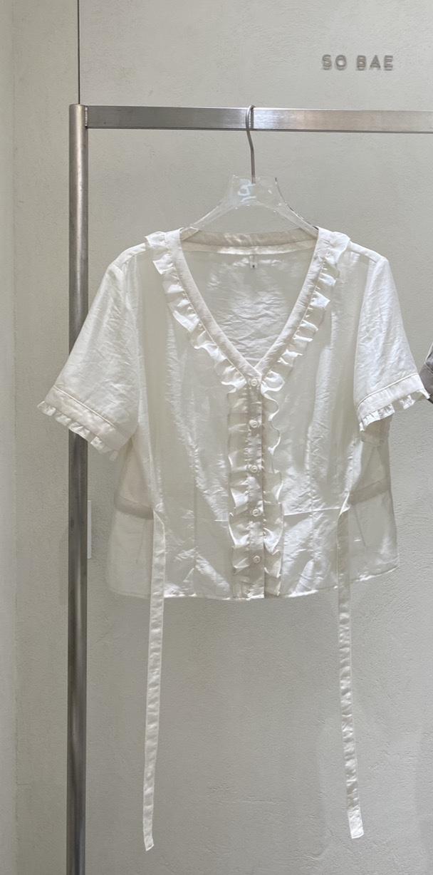 SO BAE韓國東大門直郵女裝新款推薦休閑熱賣26春夏襯衫蕾絲衫SO BAE襯衫/蕾絲衫