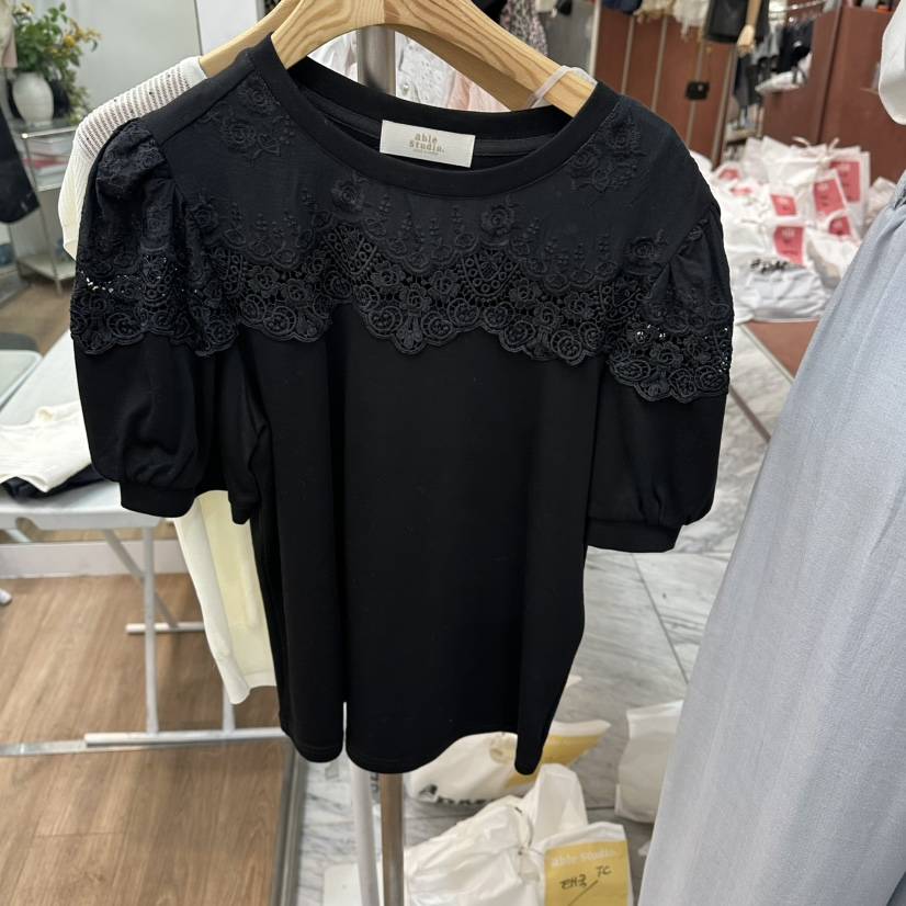 ABLESTUDIO韓國代購女裝新品職業休閑熱賣襯衫蕾絲衫打折ABLESTUDIO襯衫/蕾絲衫