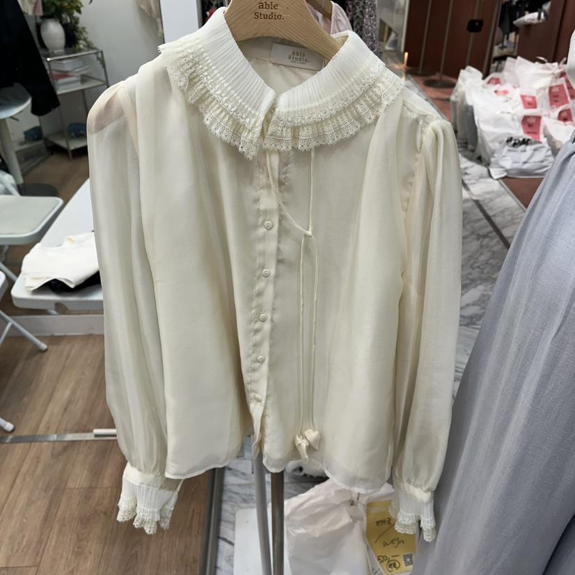 ABLESTUDIO東大門實拍韓國女士新品26春夏襯衫蕾絲衫打折ABLESTUDIO襯衫/蕾絲衫