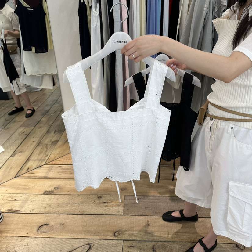 CREAM VILLA韓國直郵女裝新款人氣吊帶背心CREAMVILLA吊帶/背心