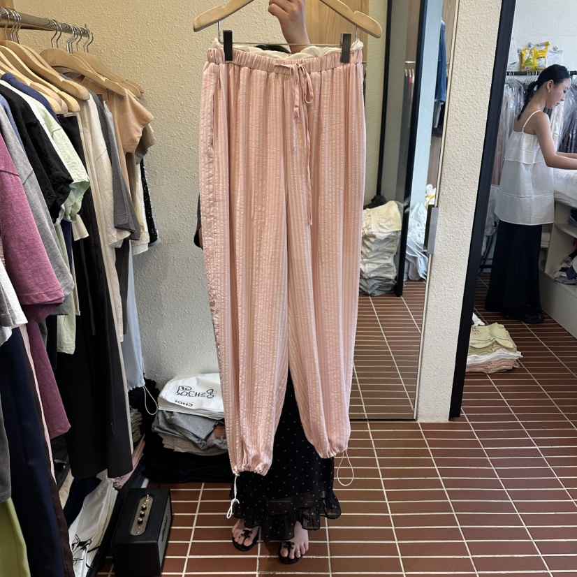 CHOI-L韓國代購女裝新款人氣26春夏推薦職業休閑休閑褲條紋CHOI休閑褲