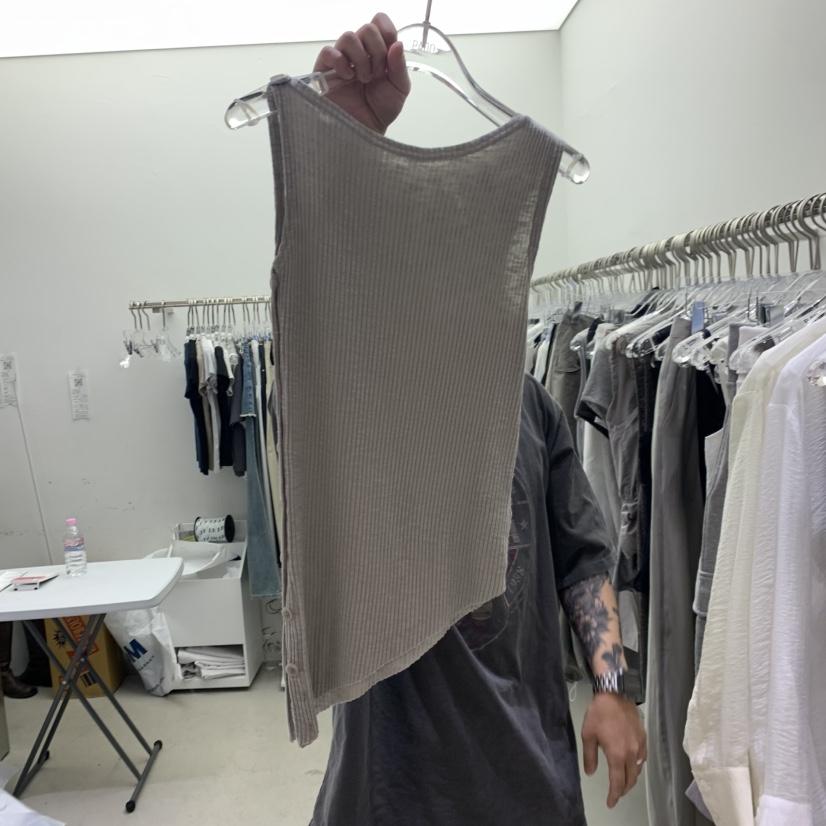 PADO韓國代購女裝新品職業休閑26夏季時尚吊帶背心紐扣背心PADO吊帶/背心