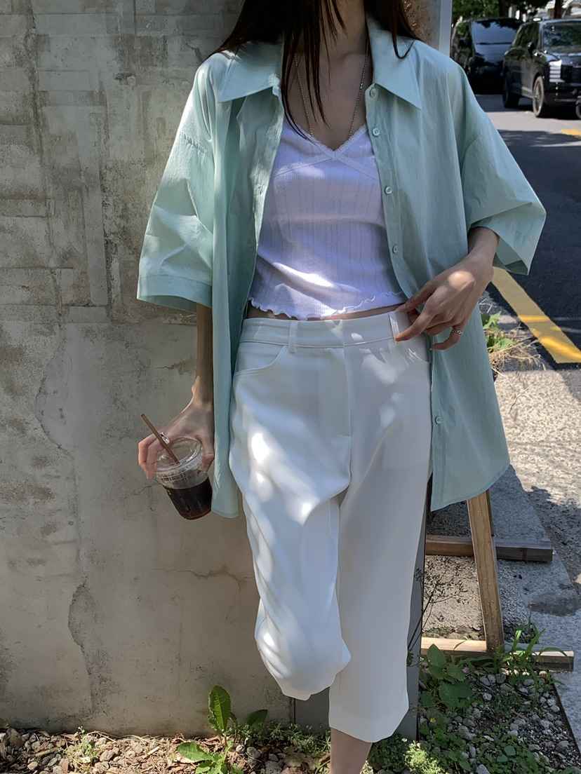 B_GARDER東大門實拍韓國女裝新款熱賣時尚職業襯衫蕾絲衫B.GARDER襯衫/蕾絲衫