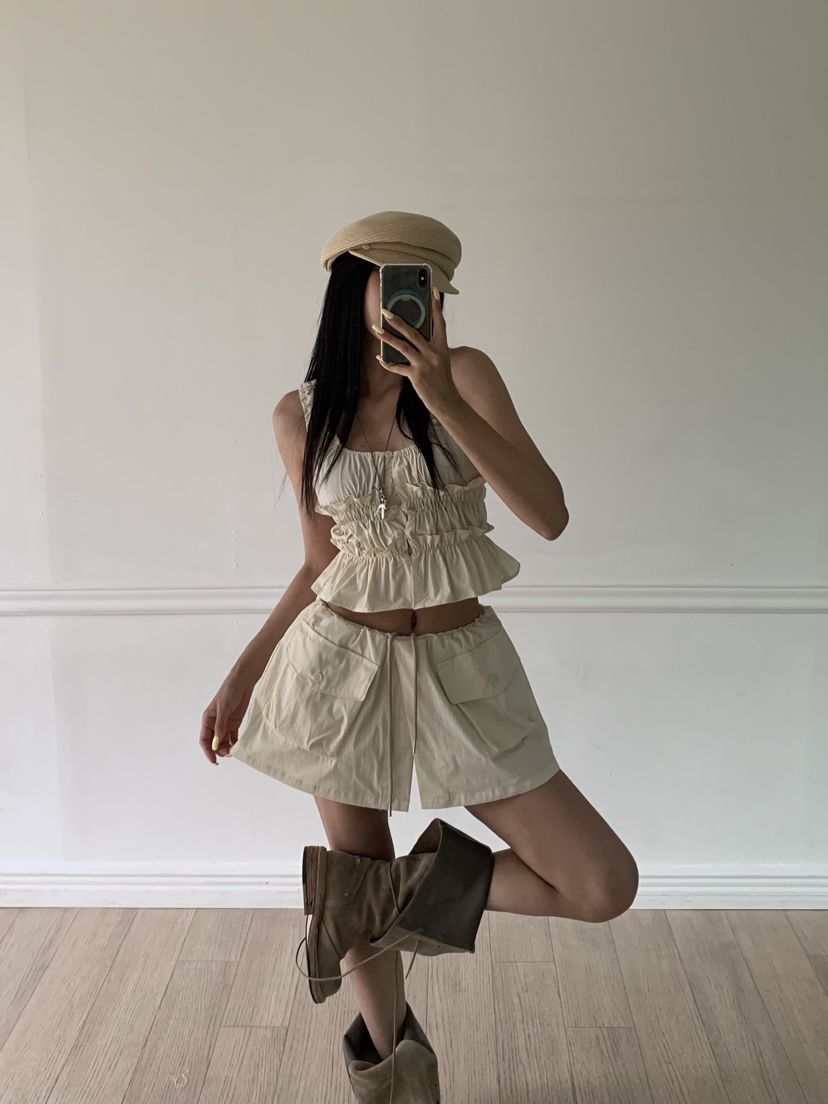 BADCALM韓國東大門直郵女士新品時尚人氣26夏季吊帶背心無袖BADCALM吊帶/背心