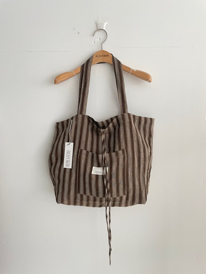 BLEECKER韓國東大門代購女裝新品26夏季休閑單肩斜跨包亞麻BLEECKER單肩/斜跨包