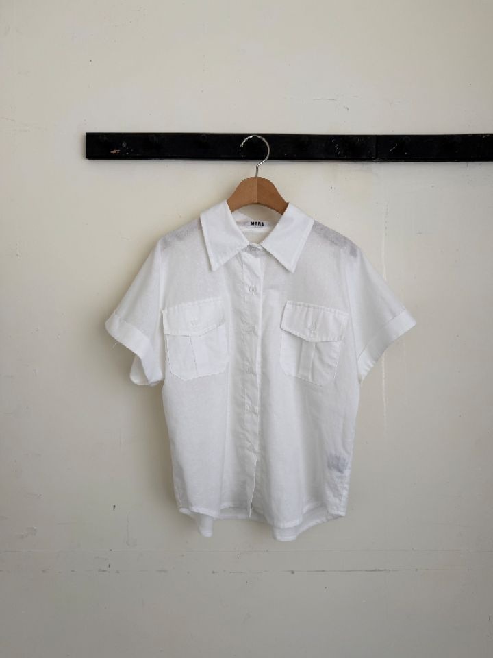 mars韓國東大門代購女士新品26春夏人氣熱賣襯衫蕾絲衫亞麻mars襯衫/蕾絲衫