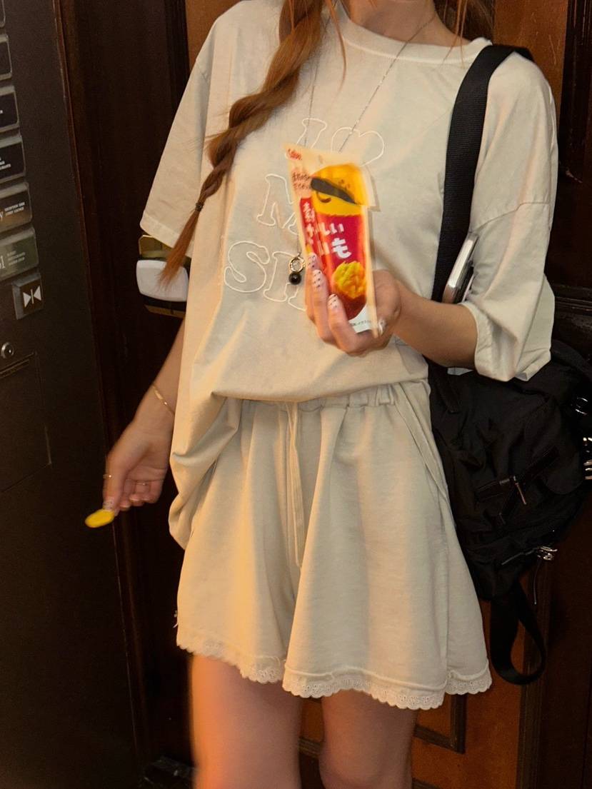ZEROZERO韓國直郵女士新款26春夏休閑熱賣人氣時尚短褲蕾絲ZEROZERO短褲
