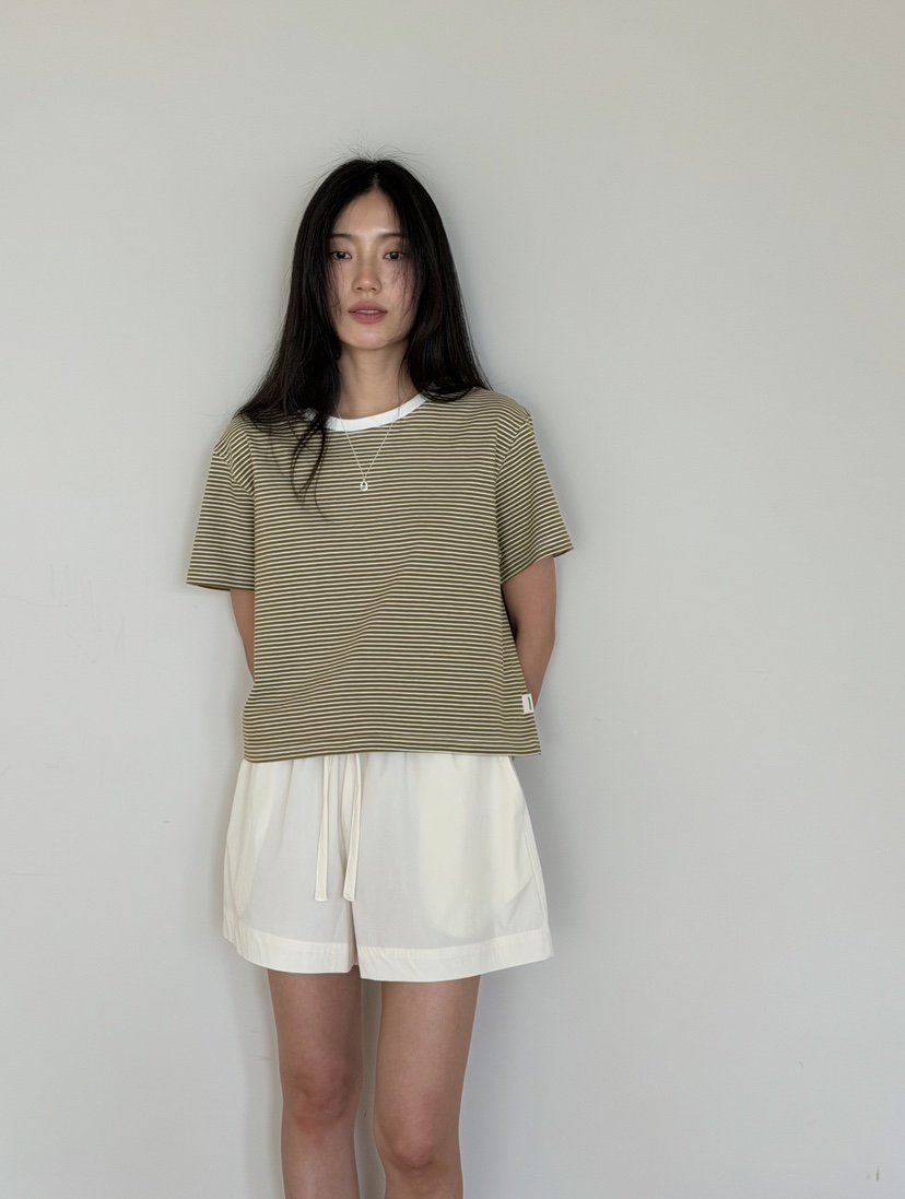 AMY GRACE-A韓國直郵女裝新款熱賣26春夏推薦26夏季T恤條紋AMY GRACET恤