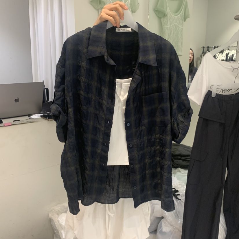 AUBE韓國代購女士新款26春夏推薦職業襯衫蕾絲衫不含內搭AUBE襯衫/蕾絲衫